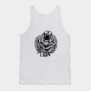 Lions Wildlife King Retro T-Shirt Tank Top